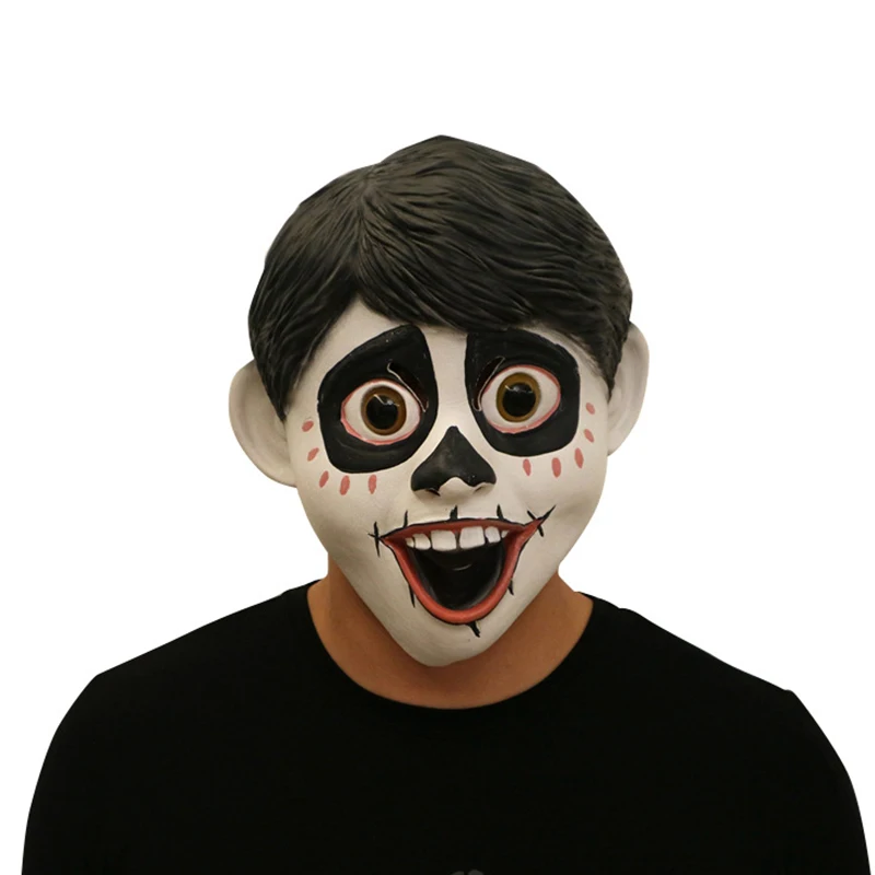 

Halloween Horror Miguel Cosplay Mask Full Face Head Cover Latex Mask