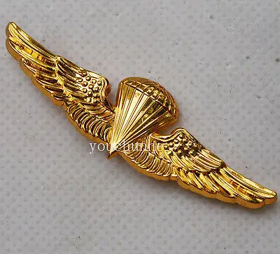 US U.S. Navy Parachute Parachutist Landings Wings Badge Pin Gold-US197