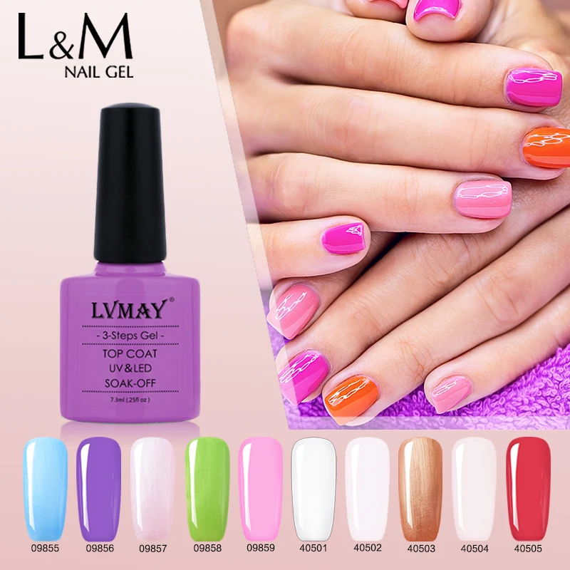 Buy 9 Pcs Free Shipment Lvmay Brand Color Nail gel