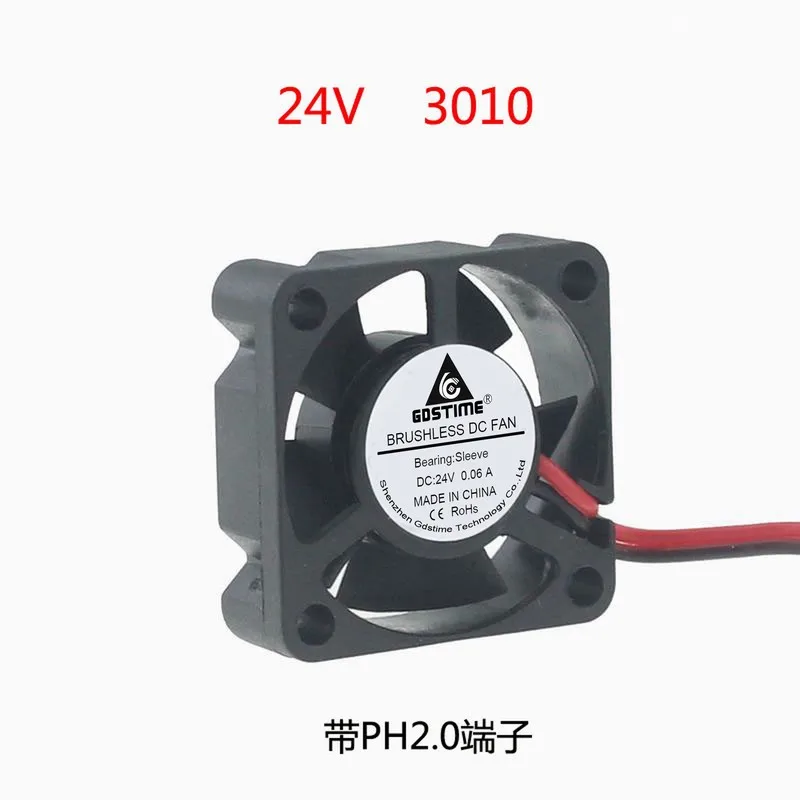 

New DC DC 24V 3cm 30mm 30x30x10 3010 ultra small mini cooling fan