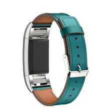 Замена роскошные Пояса из натуральной кожи ремешок браслет для FitBit Charge 2 nov10e22
