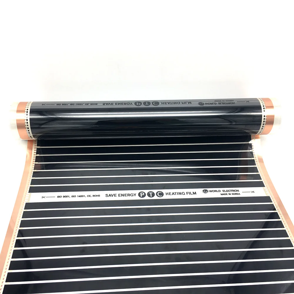  23~40m2 Electric PTC Heater Warm Floor Mat AC220V 220w/m2 Infared Heating Film