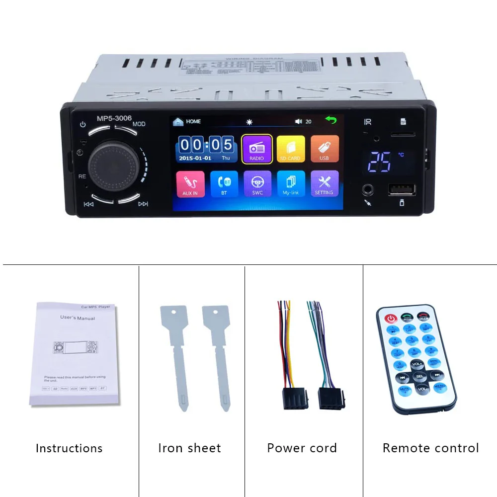 Hikity Autoradio Car Radio 1din 4.1\ Hikity Autoradio Car Radio 1din 4.1\