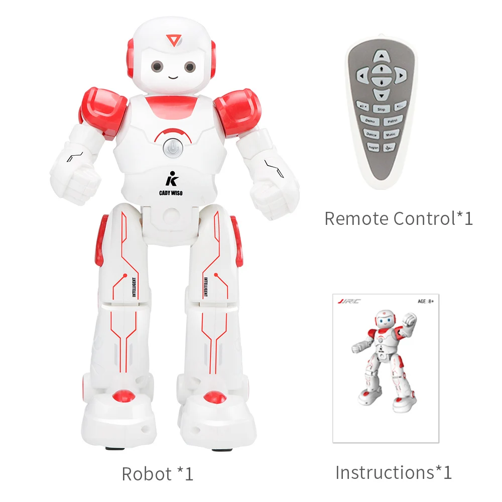 

JJR/C R12 Cady RC Dancing Robot with Music LED Light Enlightment Educational Kids Toys for Children RC Toy Gifts