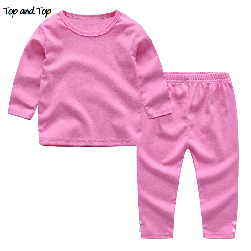 Top and Top baby girls clothing sets 2019 summer infant petal short sleeve t-shirts pants 2pcs toddler newborn girl clothes baby knitted clothing set Baby Clothing Set