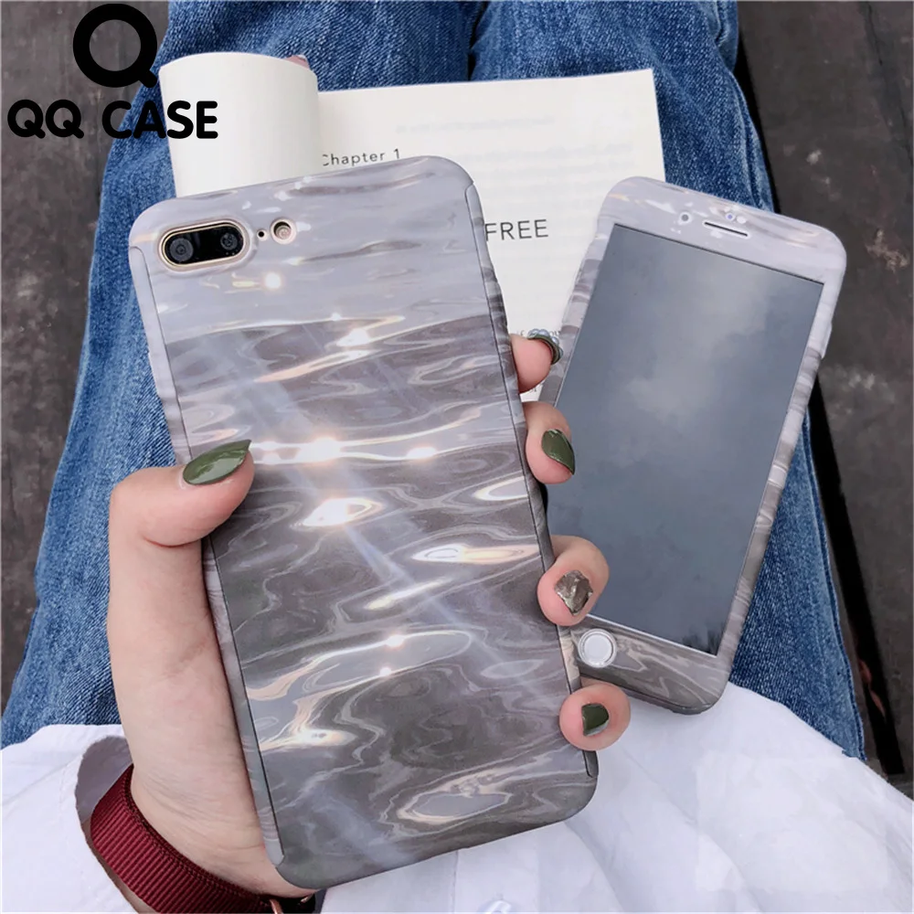 

Sunshine Wave Full Body Phone Case For iPhone 5 5s SE Xs Max Xr 6 6s 7 8 Plus X 360 Degrees Full Protective Hard PC Back Cover