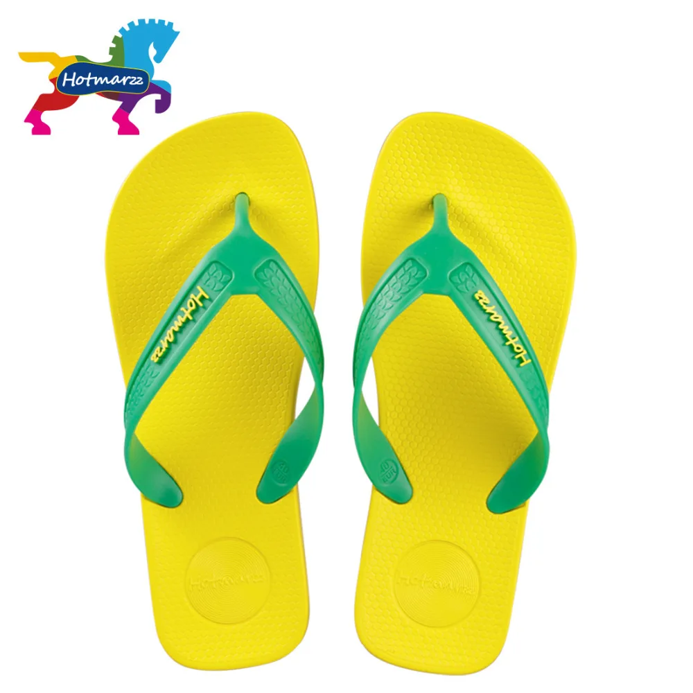Unisex Summer Beach Slippers Painting Colored Flip-Flop Flat Home Thong Sandal Shoes