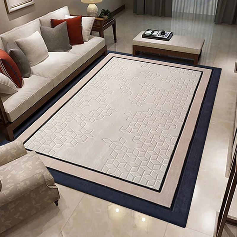

Nordic 100% Wool Carpets For Living Room 15MM Thickness Soft Area Rugs For Bedroom Rugs And Carpets Tea Table Floor Mat