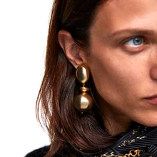 

DIYMIN 2018 New Design za Trendy Geometric Dangle Earrings Hot Sale Bohemian Big Drop Earrings For Women Jewelry Wholesale