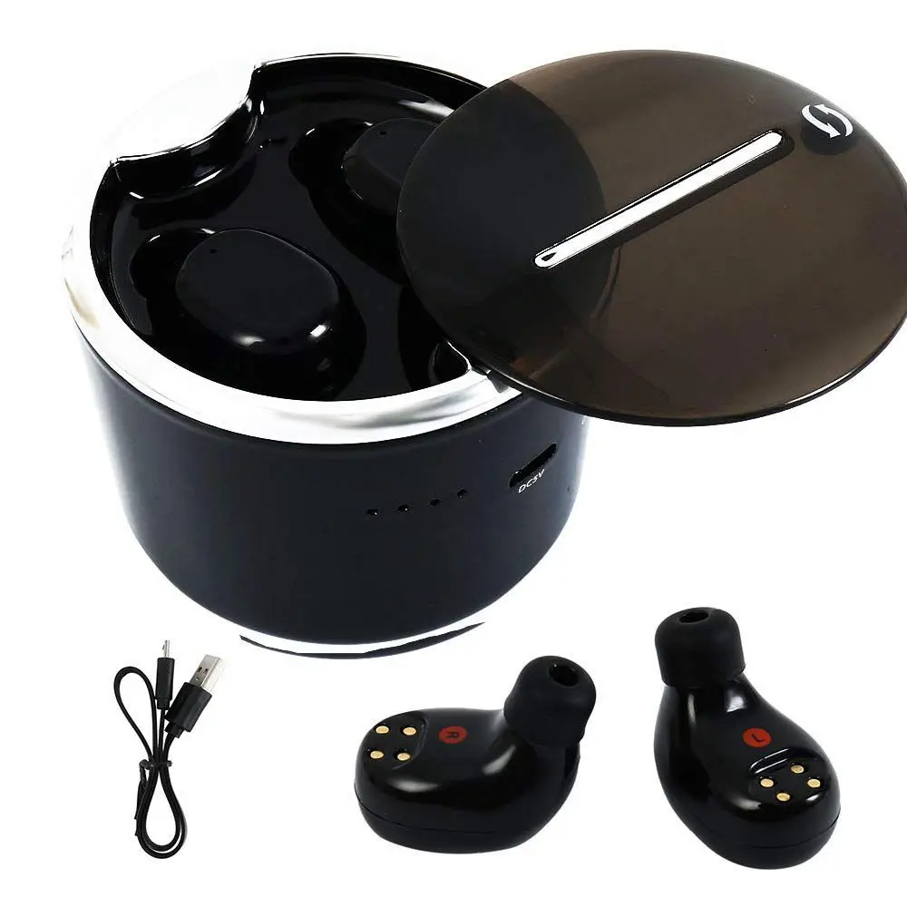 

2 IN 1 Wireless Bluetooth Earbuds Mini Speaker Set V4.1 True Wireless Stereo HIFI Earphones Touch-Control Headset Waterproof w