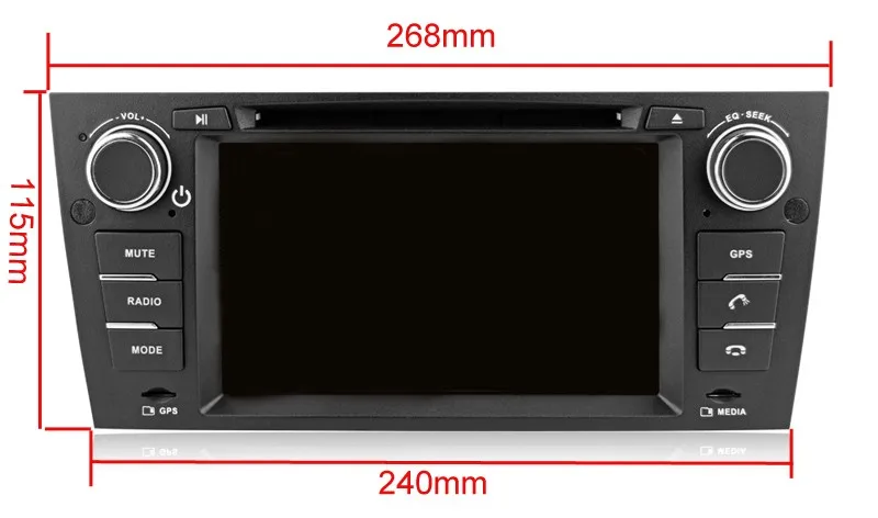 Top 4G RAM Android 9.0 Car DVD GPS Navigator For BMW 3 Series E90/E91/E92/E93 325i Car Radio stereo tape recorder bluetooth wifi 3
