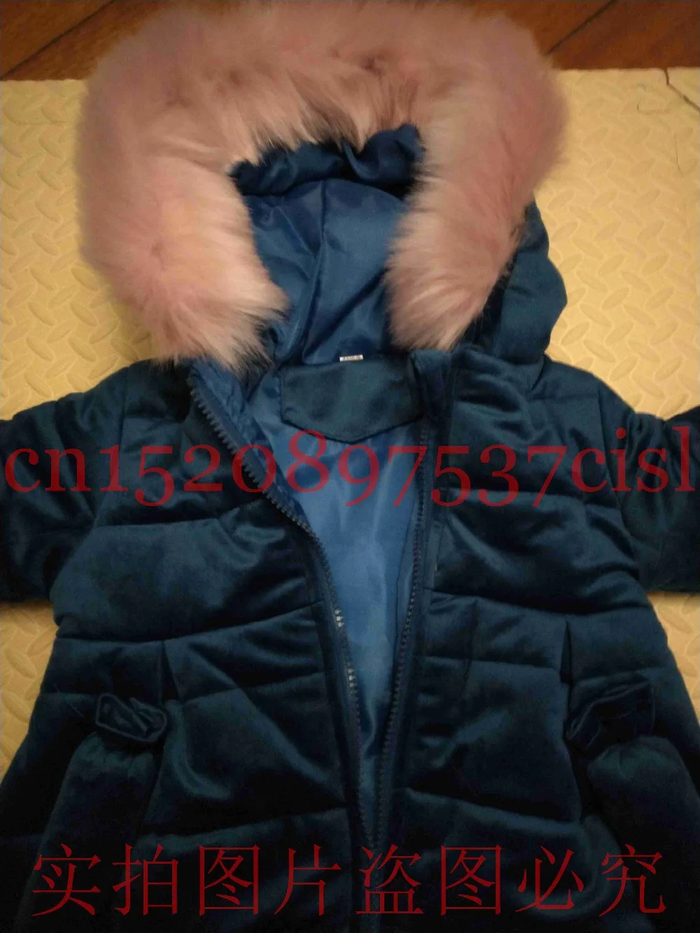 Зимние пальто и куртки для девочек; теплое плотное Детское пальто с капюшоном и меховым воротником для маленьких девочек; детская зимняя верхняя одежда для девочек; wua810304