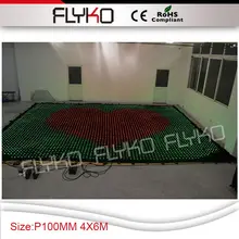 p10 4x6 м длинный высокий тканевый СВЕТОДИОДНЫЙ экран занавес