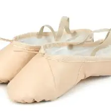 Новинка Высокое качество, скидки Разделение подошва с цельной подошвой кожаные балетки Обувь для танцев для продажи