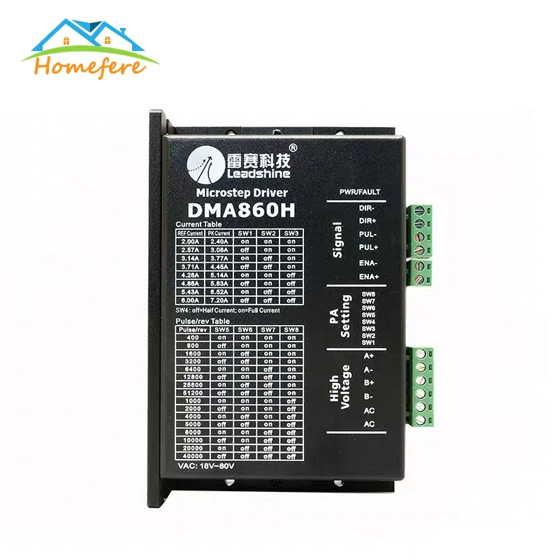 Драйвер шагового двигателя DM442 DM542 Leadshine Nema14 16 17 23 34 42 0 5 8.3AA|Драйвер двигателя| |