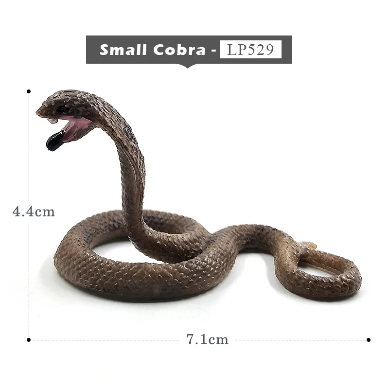 Новая змеиная Кобра питон зеленая фигурка Анаконда модель животного домашний декор миниатюрное украшение для сада в виде Феи аксессуары - Цвет: Small Cobra