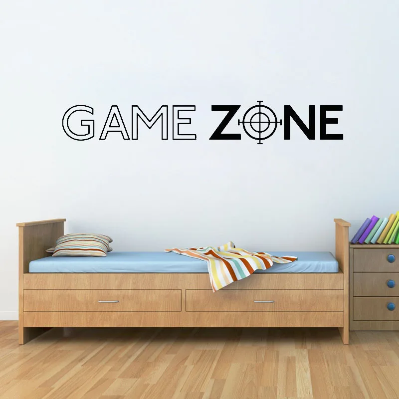 

Game Room Decoration Game Zone Play Wall Sticker Door Windows Decals Kids Baby Boys Playroom Stickers Poster Mural W528