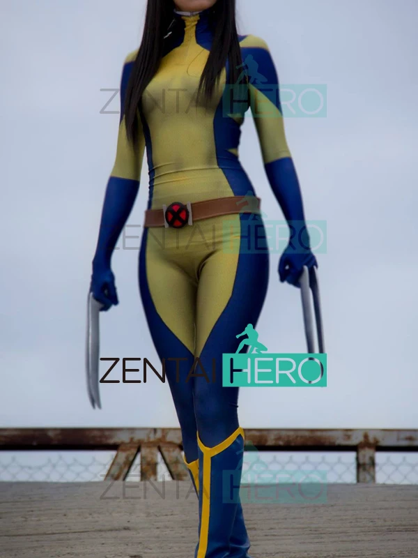 Костюм супергероя для женщин с 3D принтом X men Женское боди косплея на Хэллоуин