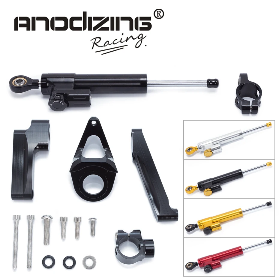 

For SUZUKI GSXR1300 1998 1999 2000-2015 Motorcycle Aluminium Steering Stabilizer Damper Mounting Bracket Kit
