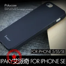 ORIGINAL iPAKY luxury Classic full protection hard plastic case for iphone SE for iphone 5s with tempered glass protector