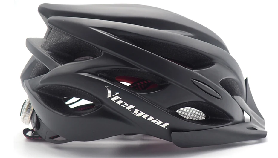 VICTGOAL шоссейные велосипедные шлемы с светильник солнцезащитный козырек сетка от насекомых дышащий велосипедный шлем для мужчин MTB горный велосипедный шлем задний светильник