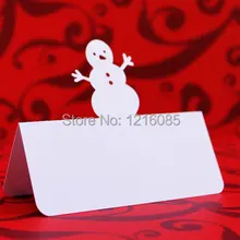 Снеговик место Набор карточек табло элегантный свадебный на заказ юбилейный стол Эскорт карта