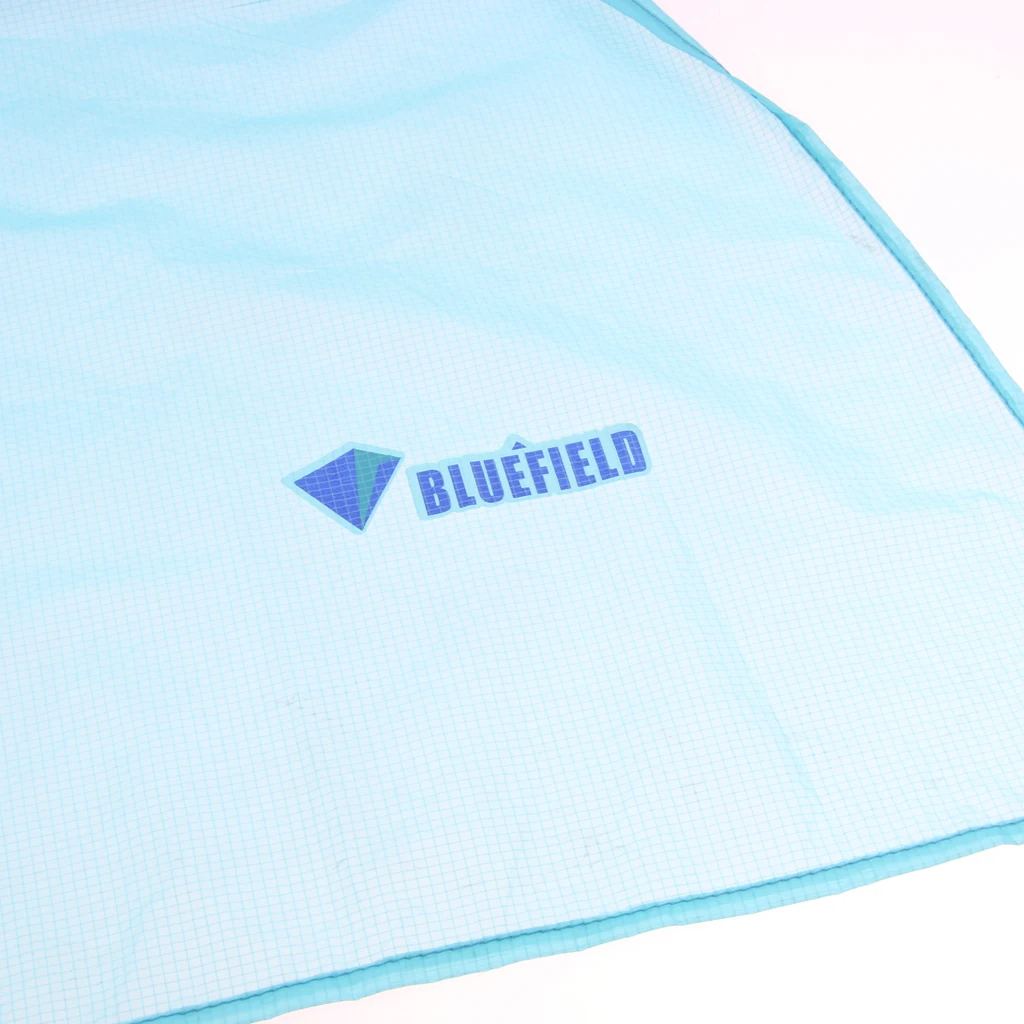 1 Pcs Rainwear Poncho Rain Cover Apron Pants Waterproof Skirt with Carry Pouch Adjust Waist 60-100cm Blue White