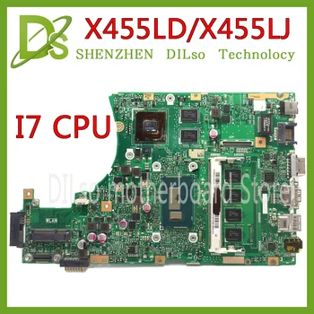 

KEFU X455LD X455LJ Laptop motherboard fit for ASUS W419L Y483L F455 W409L motherboard original motherboard with i7 cpu Test