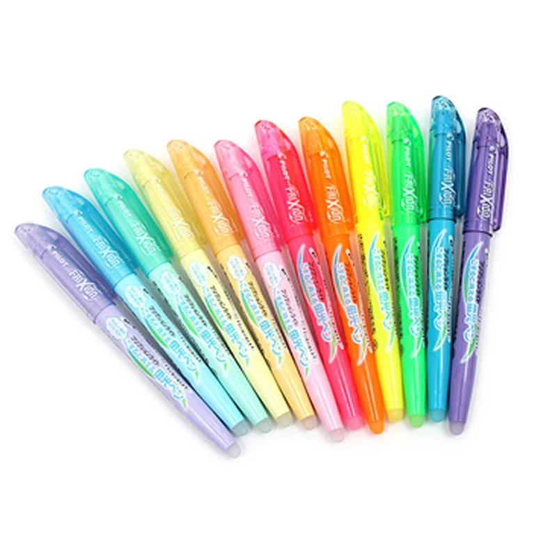 

Pilot SFL-10SL FriXion Light Erasable Highlighter fluorescent pen 6 Soft Color Ink Erasable Writing Pen