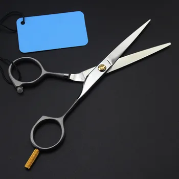 

professional Japan steel Sandblasting 5'' small hair scissors haircut shears eyebrow cutting barber makas hairdressing scissors