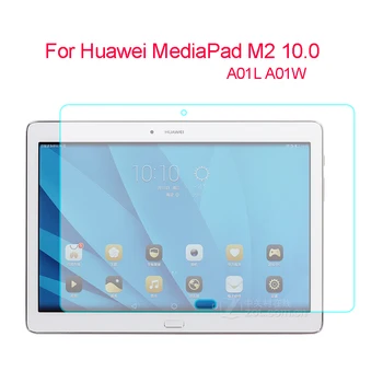 

2pcs M2-A01L M2-A01W Tempered Glass For Huawei MediaPad M2 10.0 A01L 10.0-A01W A01W 10.1'' Screen Protector Film Hardness cover