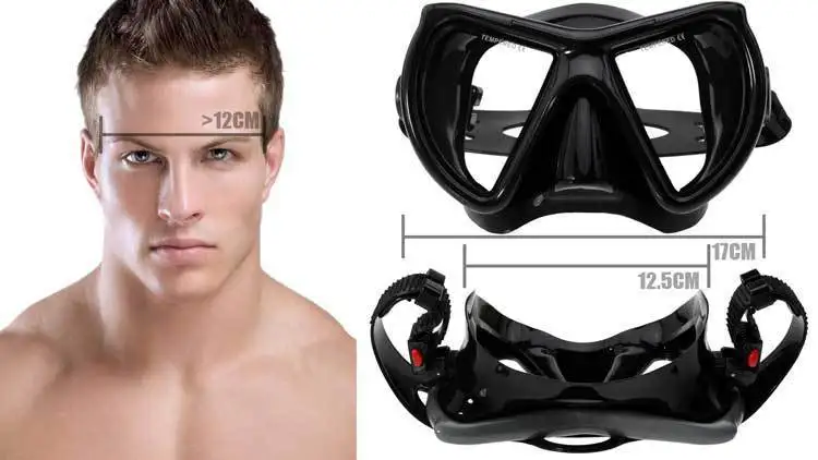 1 шт. Жидкая силиконовая трубка маска для взрослых дайвинг и плавание профессиональная маска для дайвинга и оборудования розничная