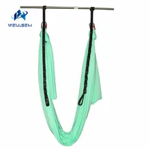 Wellsem Модернизированный подвесной гамак для йоги качели для антигравитационной йоги Пилат инверсия включает в себя маргаритку цепь, карабин и позиционный направляющий