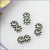 120Pcs Antiqued Silver Color 2Holes Spacer Beads Bars Charms Connectors 4x7mm ► Photo 3/4