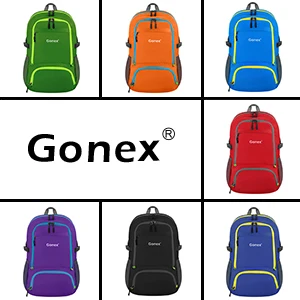 Gonex 30L черный рюкзак повседневное сумка для школьников девочек для женщин Путешествия Открытый пеший Туризм сумки легкий складной