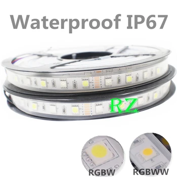 

LED Strip 5050 RGBW Waterproof IP67 DC12V 24V Flexible LED Light RGB + White / RGB + Warm White 60 LED/m 5m/lot.