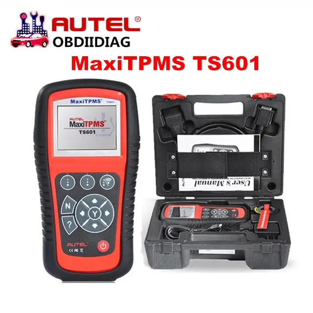 AUTEL MaxiTPMS TS601 TS 601 с адаптерами OBD2 инструмент для диагностики и обслуживания TPMS