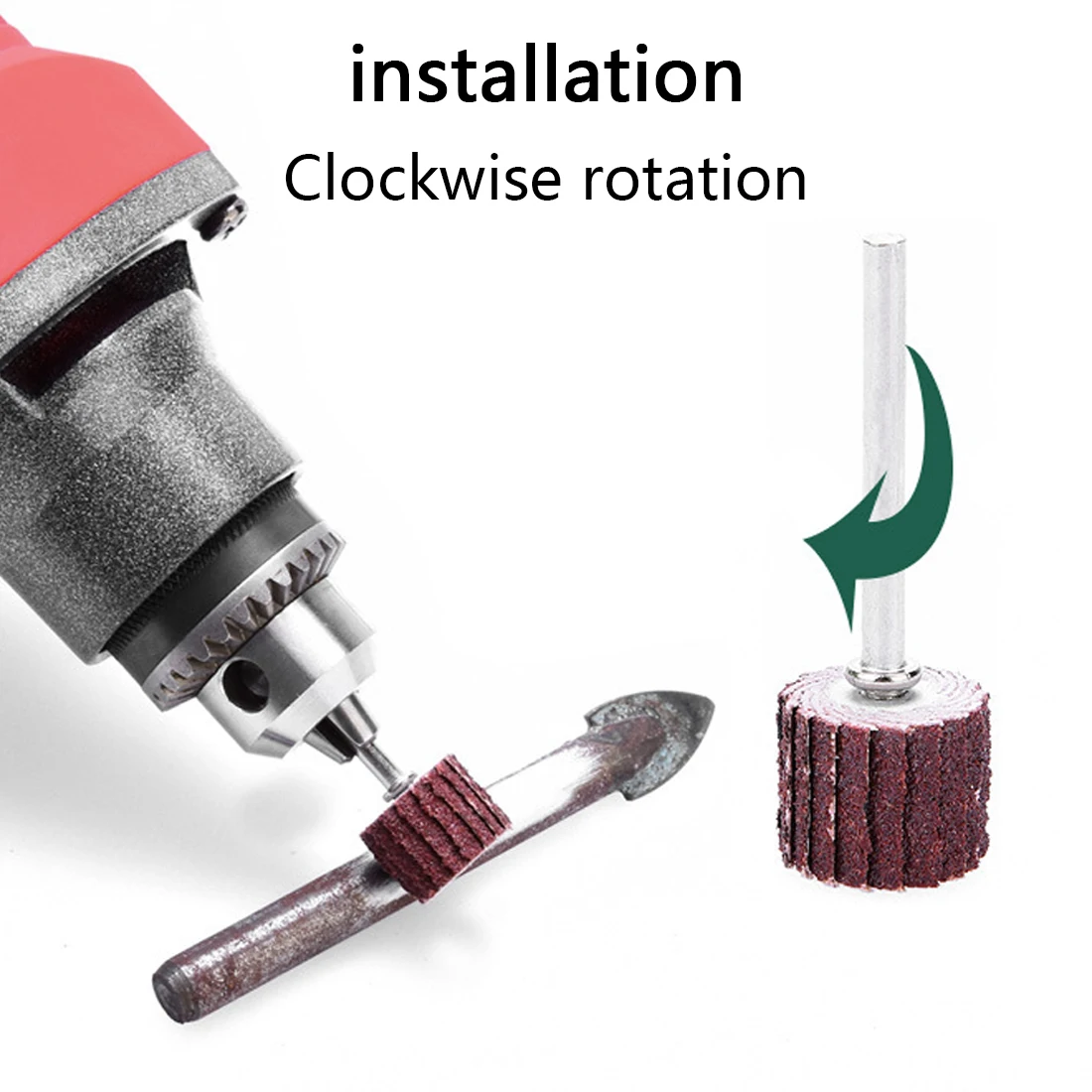 Top Grit Flap Wheel 80 120 180 240 320 400 600 Sander Sanding Disc