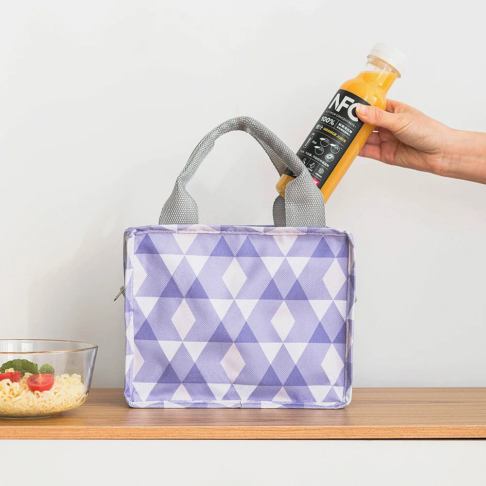 Женская Портативная сумка-холодильник на молнии с изоляцией, водонепроницаемая сумка-холодильник для еды, сумка для пикника для детей, школьная сумка для ланча, сумка-тоут