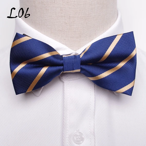 Галстук-бабочка для мужчин, Официальный галстук для мальчиков, мужской модный деловой Свадебный галстук-бабочка, мужская рубашка, krawatte legame, подарок - Цвет: L06