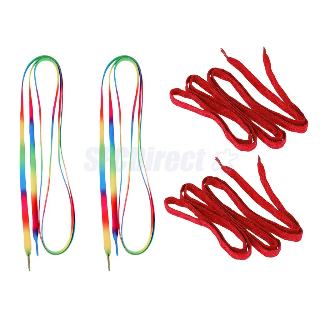2 Pair Replacement Skates Shoelaces Roller Ice Skate Strings Outdoor Skating Accessories