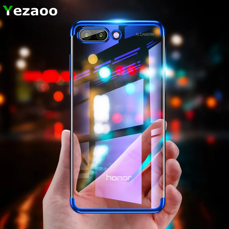 

yezaoo Silicone plating TPU coque case for huawei P20 P10 P9 lite pro plus honor view 10 9 8 V10 7X mate 10 9 2017 case cover