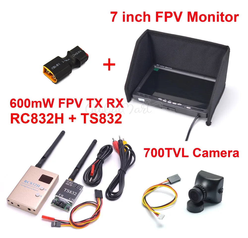 FPV 5,8G 600mW 48CH беспроводной TS832 передатчик RC832H RC832 приемник 7 дюймов " lcd TFT 1024x600 монитор без синего цвета 700TVL камера - Цвет: choice 2