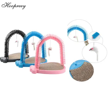 

New Multi-functional Grinding Paddle Cat Toys Corrugated Paper Cat Scratch Board Stick Rub Hair Brush U-shaped Arch Pet Supplies