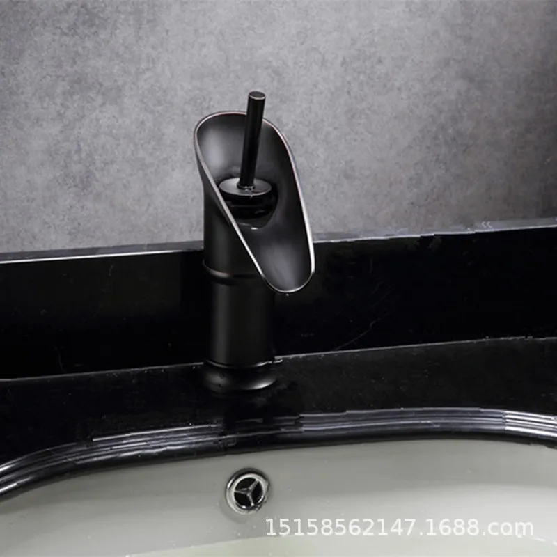 European antique black ancient copper table above basin faucet + tube , hot and cold mixer faucet tall European antique black ancient copper table above basin faucet + tube , hot and cold mixer faucet tall