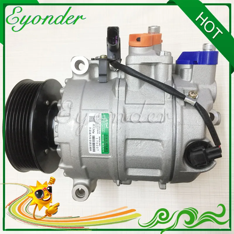

AC Air Conditioning Compressor Cooling Pump for Porsche CAYENNE 955 3.2 Audi A8 3.7 4.2 BFM BFL 4E0260805F 447180-4550
