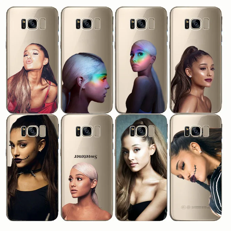 

Ariana Grande AG Rainbow Sweetener Soft Silicon Phone Cases Cover tpu for Samsung Note 8 Note 5 S6 S7 S8 S9 edge PLUS