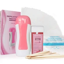 Воск для депиляции, Нагреватель волос, картридж, эпилятор, роликовый депилятор, нагреватель для депиляции, Восковая бумага, набор для удаления волос, 11 цветов