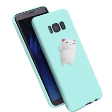 

3D Cartoon Pinch Poke Squishy Cat Stress Relievers Silicone Soft Case for Samsung Galaxy A3 A5 A7 2016 2017 2018 Cover Fundas
