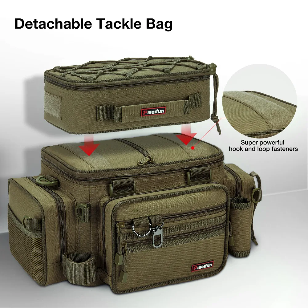  Piscifun Large Capacity Fishing Bag Portable Multifunctional Tackle Box Bag Multipurpose Outdoor Hi - 32913966101